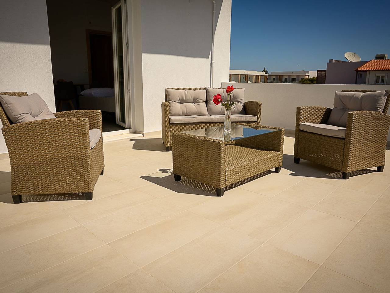 Geheel appartement, Sunsea Studios- Bergblick Studio 6 in Gouves, Iraklio-Heraklion en omgeving