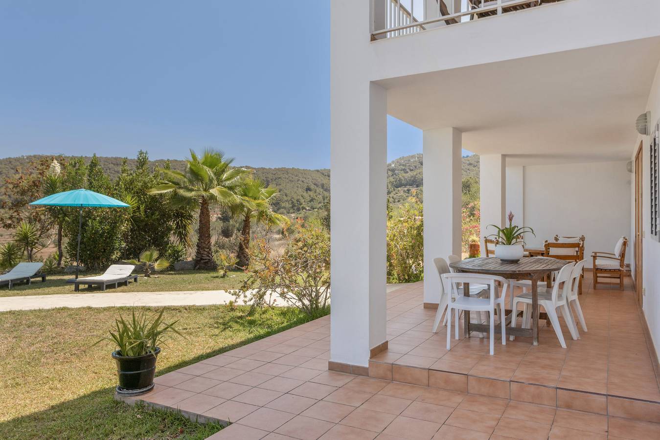 Beautiful Villa “Can Ramón” with Sea View, Mountain View, Garden, Pool & Wi-Fi in Sant Josep de sa Talaia, South Ibiza