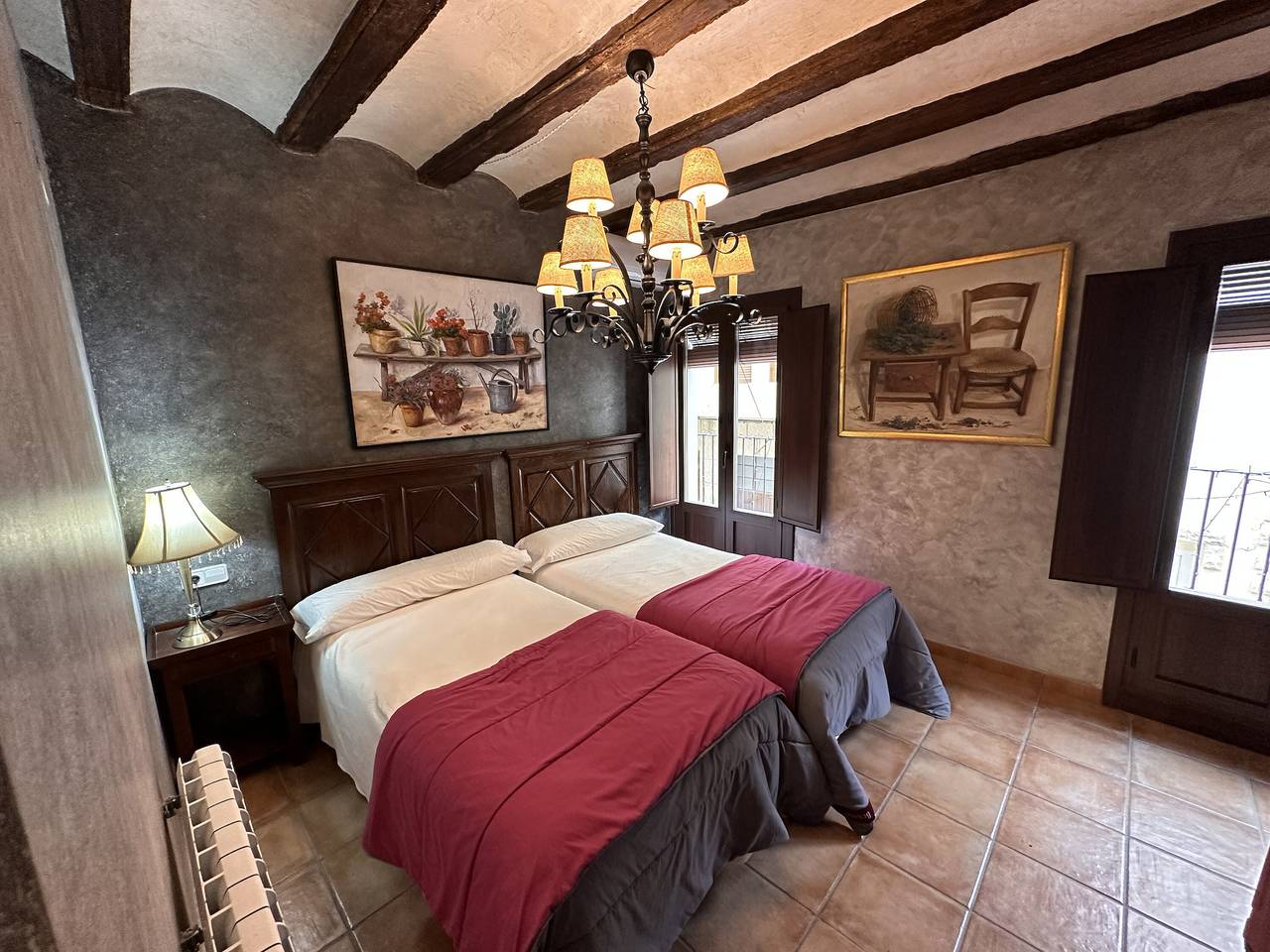 Kamer 'El Mochuelo' met uitzicht op de bergen, Wifi en airconditioning in Lerín, Navarra Provincie