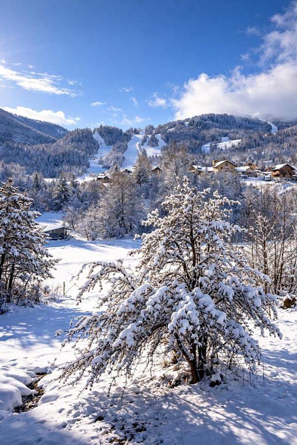 Gîte pour 4 personnes, avec vue et balcon, animaux acceptés à Ancelle