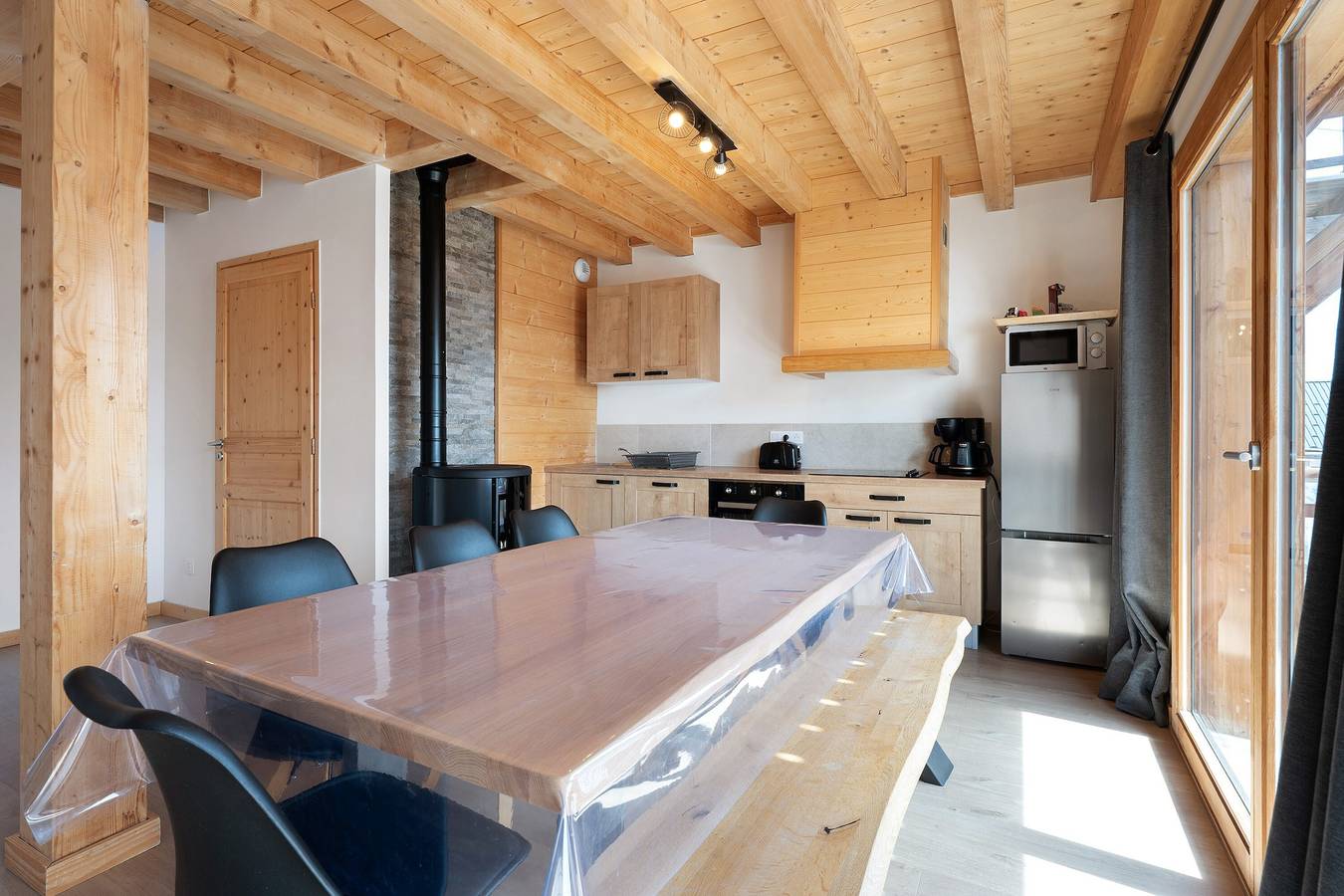 Casa de Vacaciones 'Chalet l'Argentière' con Vista a la Montaña y Balcón in La Toussuire, Fontcouverte-la Toussuire