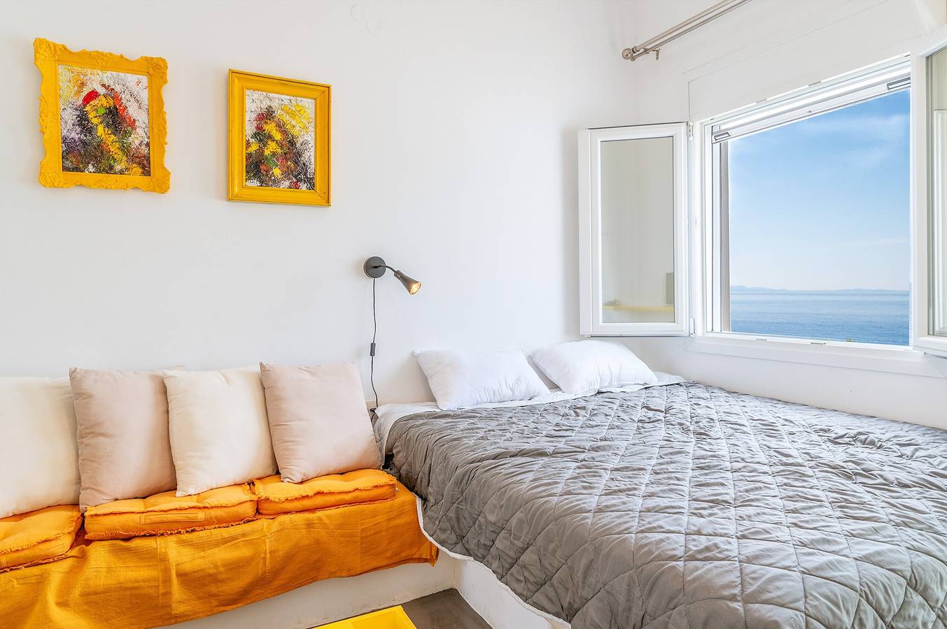 Ganze Wohnung, Ferienwohnung 'Gefyra' mit Meerblick, Wi-Fi und Klimaanlage in Tínos