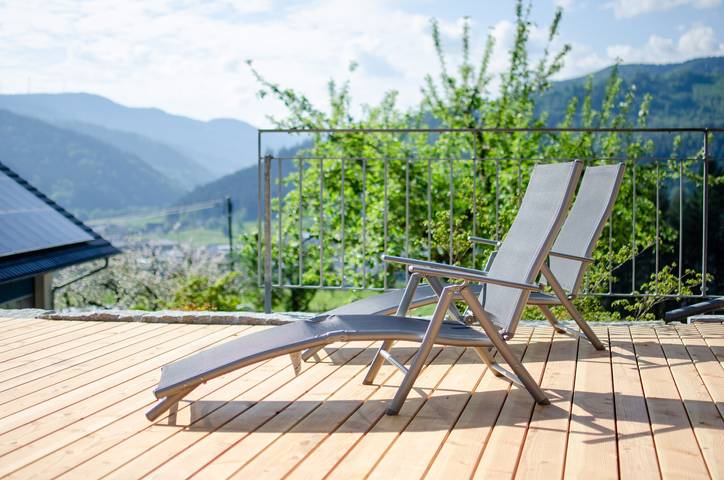 Ganze Wohnung, Ferienwohnung 'Vordersbergerhof' mit Bergblick, privater Terrasse und Wi-Fi in Hausach, Kinzigtal