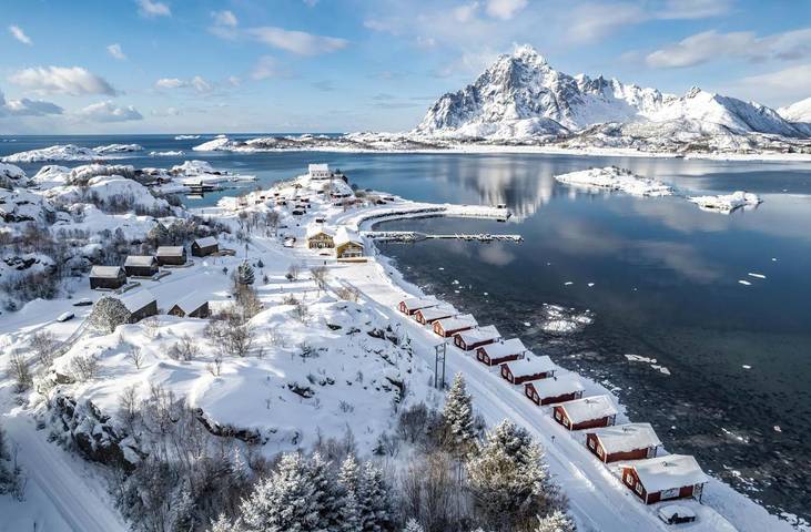 Bungalow voor 2 personen, with whirlpool and sauna as well as tuin, met huisdier in Noorwegen