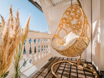 Ferienhaus für 4 Personen, mit Sauna und Balkon in Binz