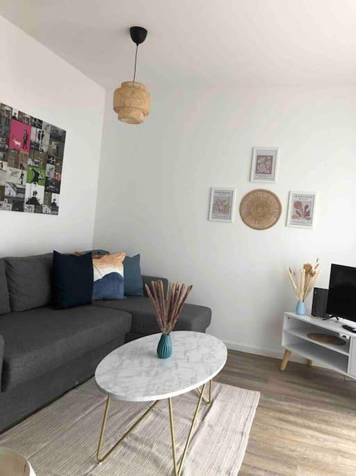Ferienwohnung für 3 Personen, mit Balkon und Terrasse sowie Ausblick