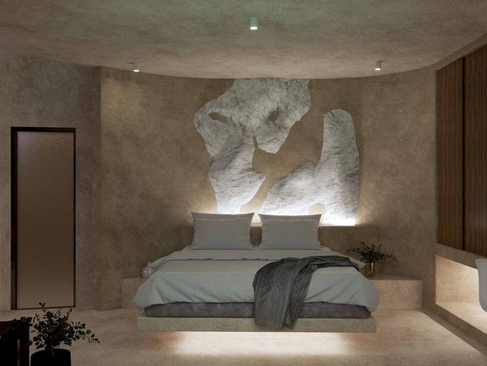 Location de vacances pour 2 personnes, avec terrasse ainsi que vue sur l’océan et jardin à Thera - 4