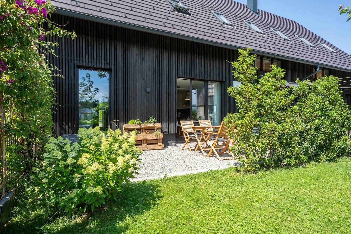 Ganze Wohnung, Ferienwohnung 'La Casa Nel Verde' mit Blick ins Grüne, privater Terrasse und Wlan in Lindau, Bayerisch Schwaben