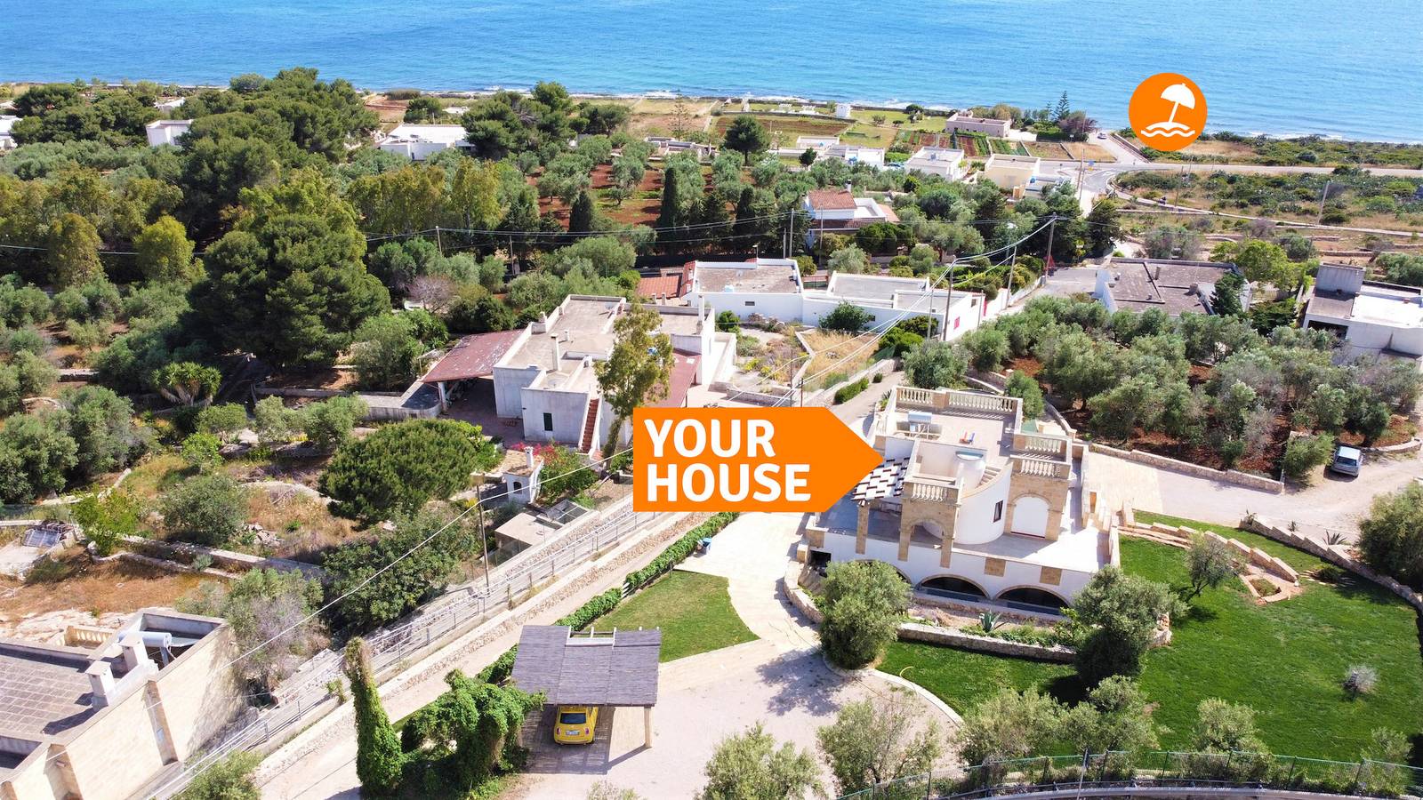 5 Min. zu Fuß zum Meer - großes Haus mit Pool in Torre Vado, Golf von Tarent