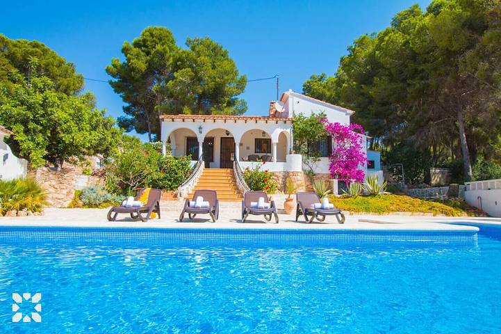 Maison de vacances pour 4 personnes, avec jardin et terrasse dans La Fustera