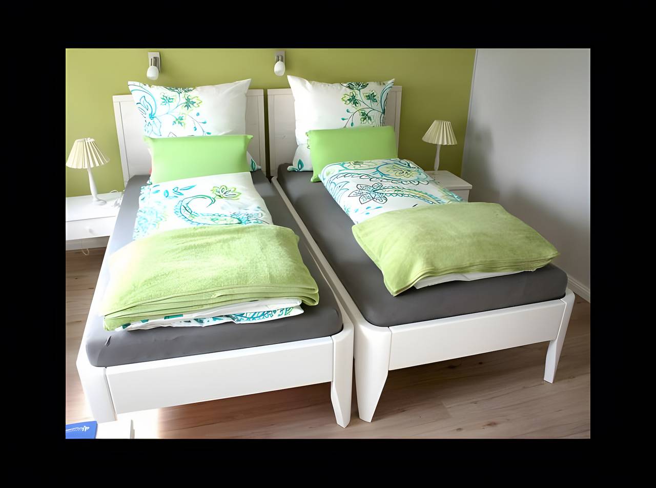 Ganze Wohnung, Ferienwohnung 'Nanny' mit Gemeinschaftsgarten, Balkon und Wlan in Uphusum, Nordfriesland