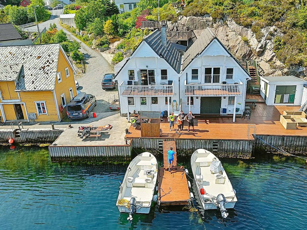 Kustennaher Fischerhafen in Urangsvåg, Bømlo