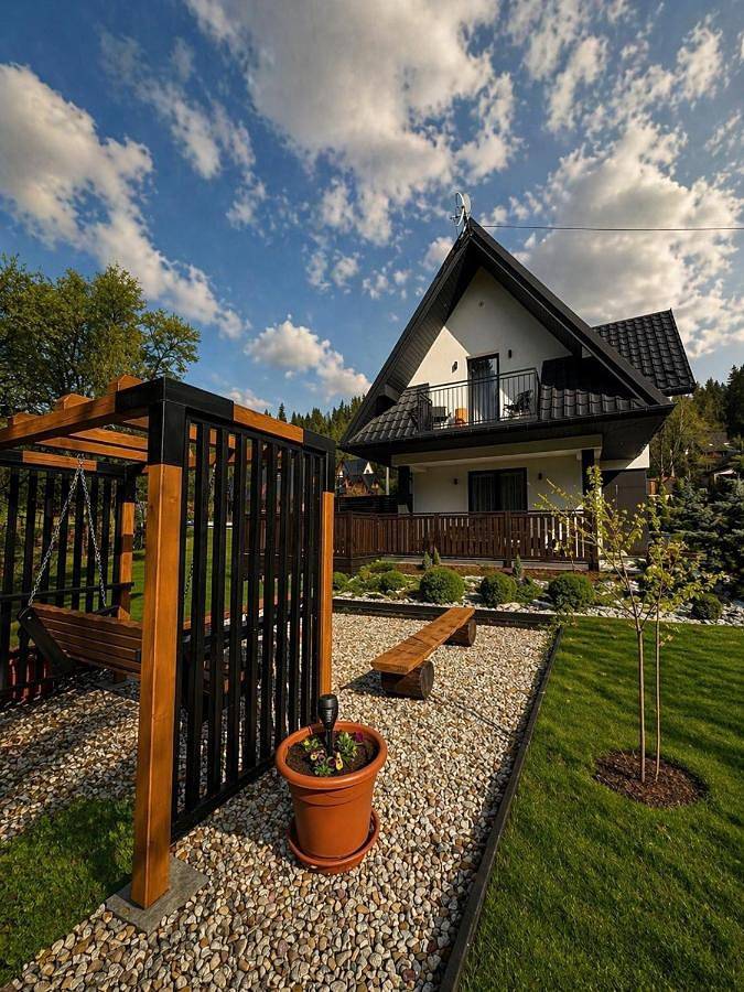 Ośrodek wypoczynkowy dla 6 osób, z Balkon i Jacuzzi oraz Taras i Ogród w Gliczarów Górny