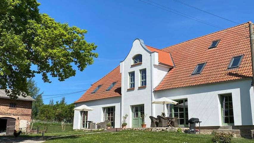 Ferienwohnung für 4 Personen, mit Garten und Terrasse, mit Haustier in Kenz-Küstrow