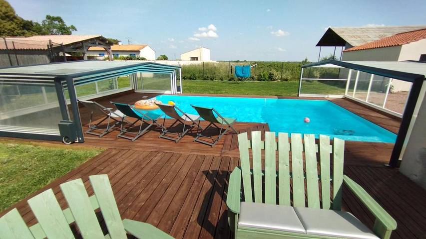 Chambre d’hôte pour 4 personnes, avec jardin ainsi que piscine et vue - 1