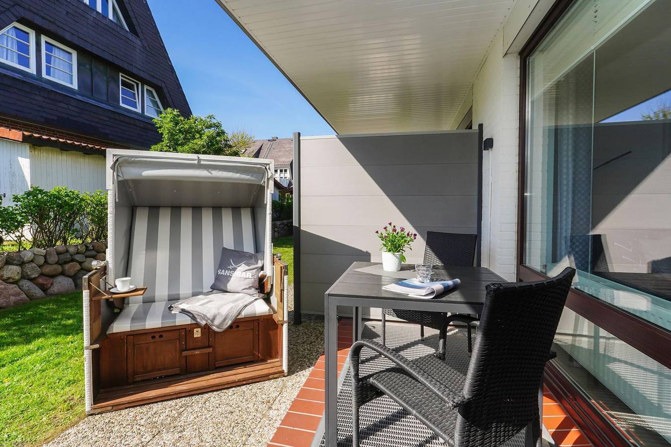 Ganze Wohnung, Nordstern – 3-Zimmer-App. für 4 Personen mit Terrasse, Stellplatz, Wlan. in Westerland, Sylt (Gemeinde)