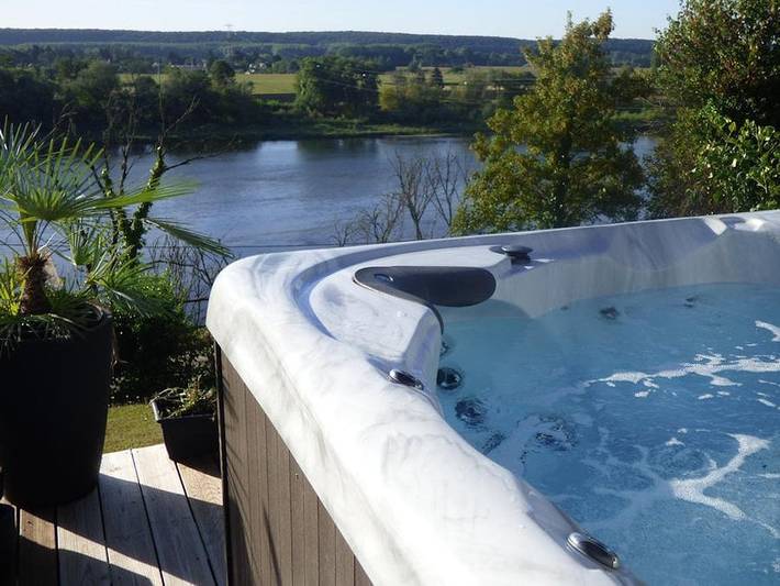 Camping du lac Pouzauges - Mobilheim 6 personen - Luxe Spa - 2 Schlafzimmer - 2 Badezimmer - 2 Wc - Klima - Tv + Geschirrspüler + Jacuzzi in Le Boupère, Fontenay-le-Comte