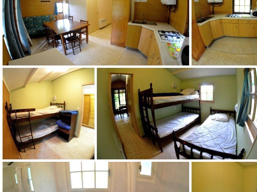 Camping Au Bois de Calais - Chalet 6 personnes - Chalet Poisson : 3 chambres, lave vaisselle, Tv 6 pers in Région de Tulle