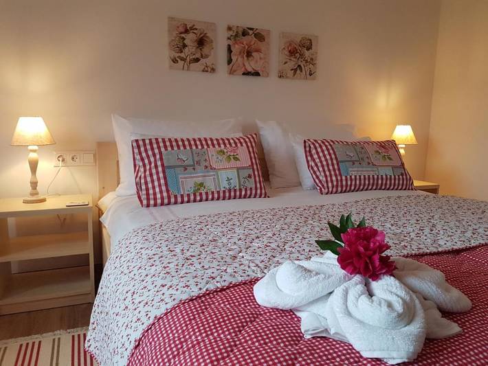 Apartament wakacyjny dla 6 osób, z Taras i Ogród oraz Widok na jezioro i Widok w Jezioro Bled