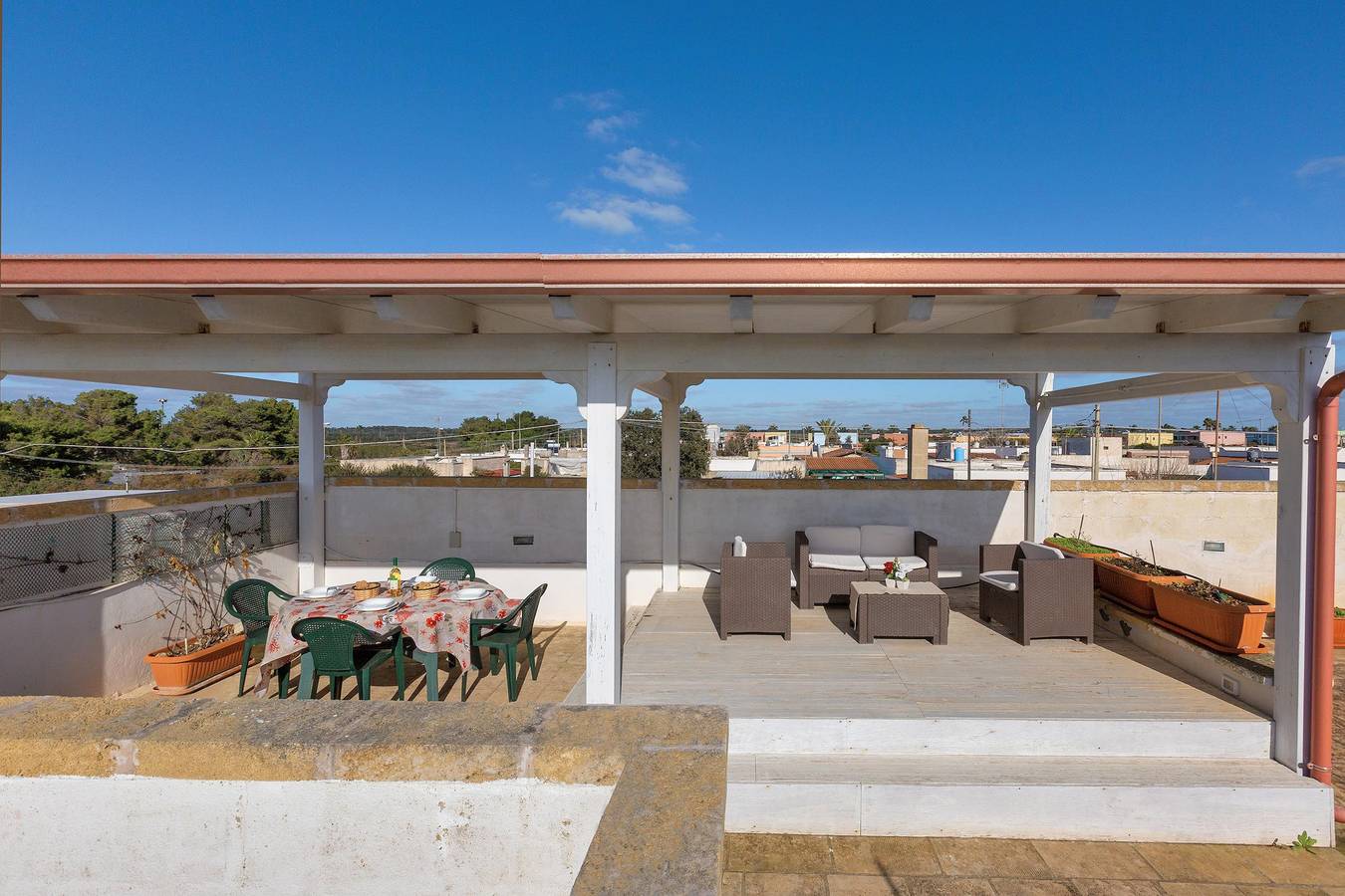 Gästehaus für 8 Personen mit Terrasse in Porto Cesareo, Golf von Tarent