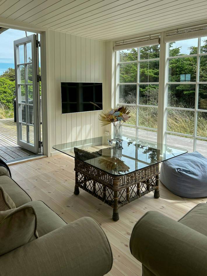 Badehotel-inspiriertes Ferienhaus am Strand von Tranum in Jammerbugt