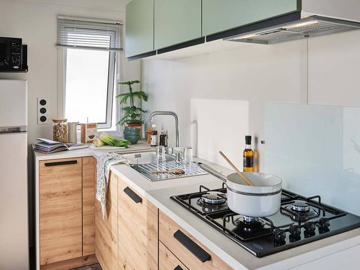 Mobil home pour 6 personnes, avec terrasse et piscine à Vairé - 2