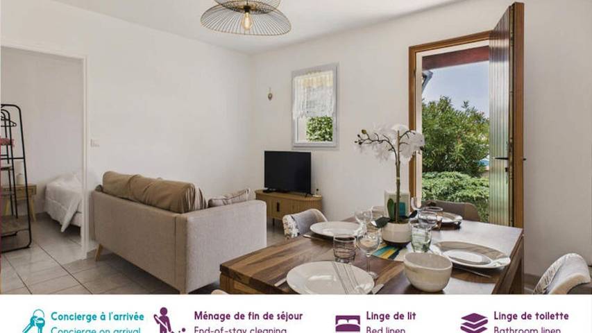 Gîte pour 5 personnes, avec jardin à Saint-Vincent-sur-Jard - 3