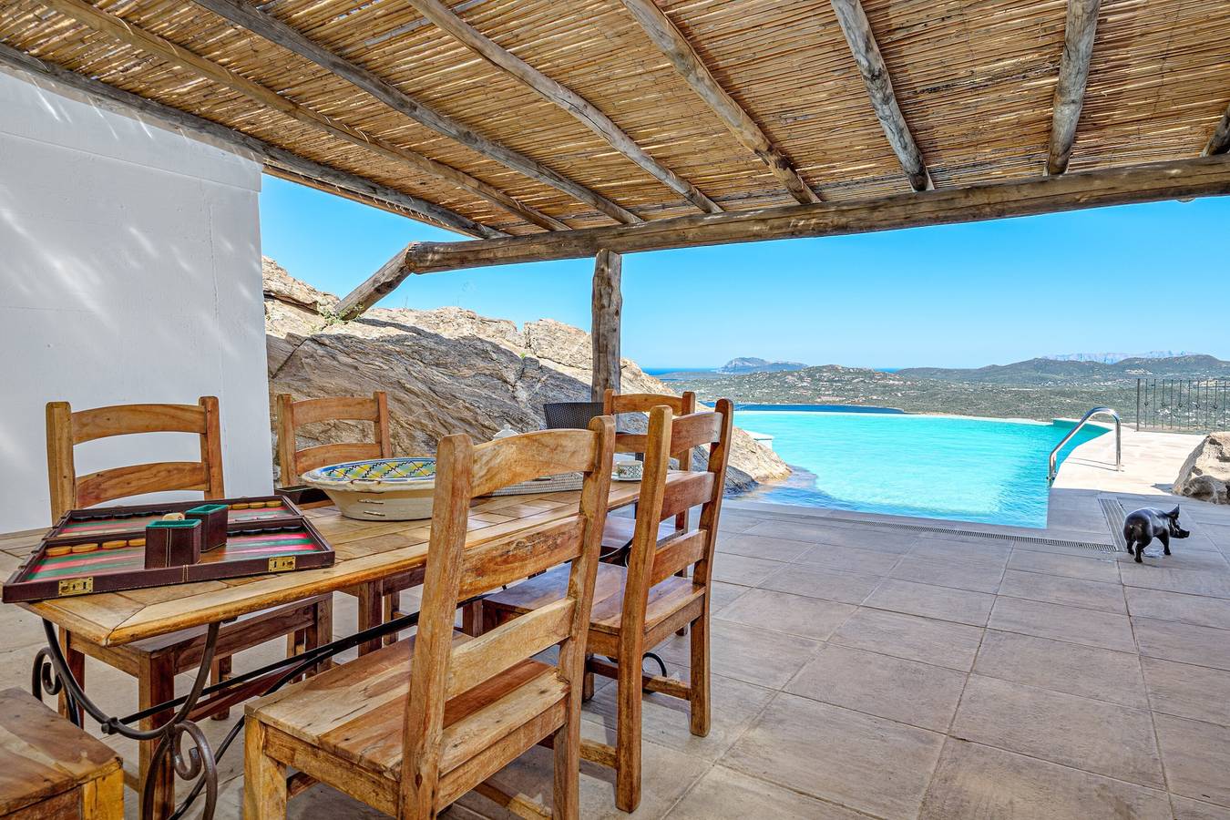 Casa vacacional "Villa Maryna" con vistas al mar, terraza privada, piscina y Wi-Fi in Costa Smeralda