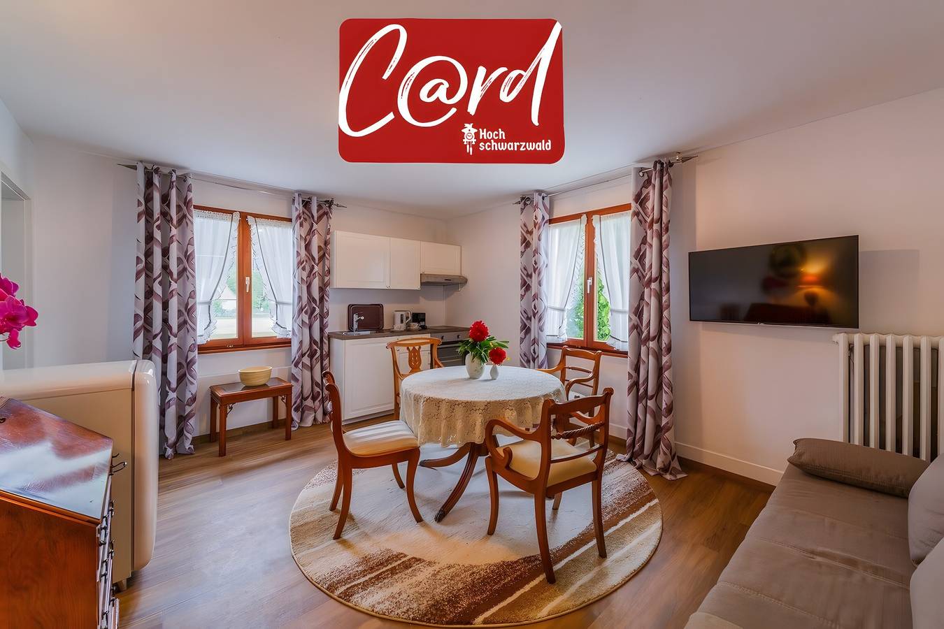 Ganze Wohnung, 'Morgensonne' 2-Zimmer-Apartment by Gästehaus Sandvoss, Seenähe, Titisee in Titisee (Titisee-Neustadt), Titisee-Neustadt