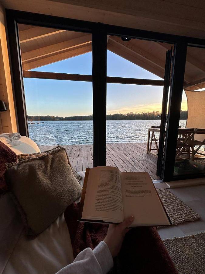 Boot für 6 Personen, mit Garten und Sauna sowie Ausblick und Seeblick in Polen - 4