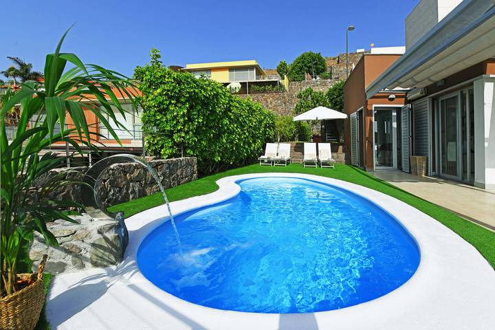 Ferienhaus für 4 Personen, mit Garten und Seeblick sowie Ausblick und Terrasse auf den Kanaren - 3