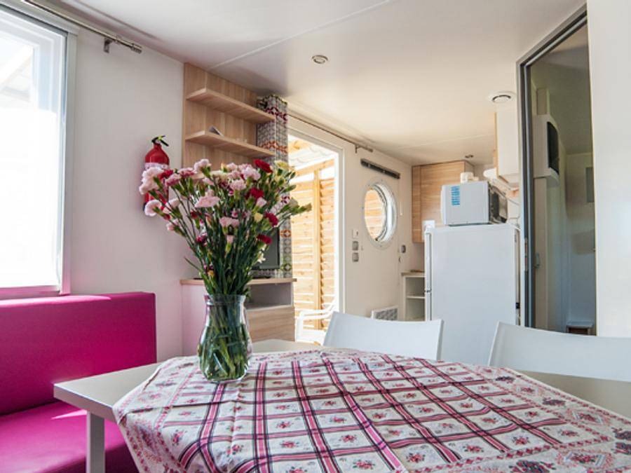Camping Sunelia  Le Clos du Rhône  - Casa mobile 2 persone - Sunelia Comfort Duo in Costa mediterranea (Francia)