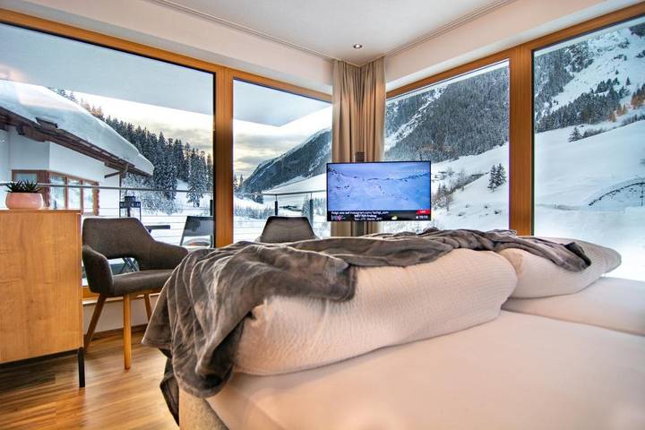 Vakantiewoning voor 2 personen, met balkon en uitzicht in Ischgl