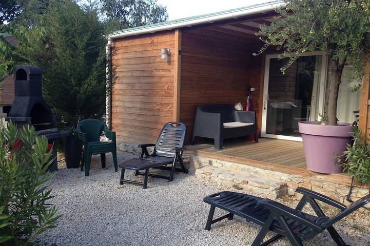 Nice Chalet Wood Anlage Letzten Für 6 Personen in der Nähe Das Meer Algajola in Aregno, Calvi und Umgebung