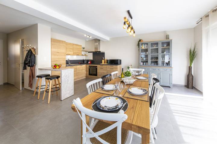 Gîte pour 8 personnes, avec jacuzzi et sauna ainsi que jardin et terrasse à Escalles - 3