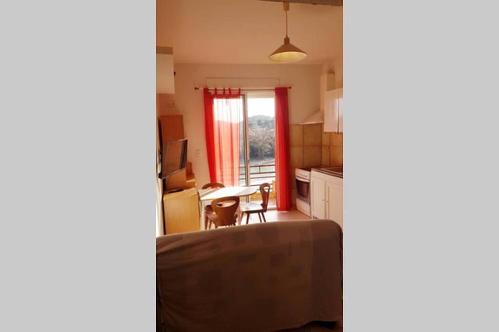 Appartement entier, Joli Appartement, terrasse plein sud in Roquebrun, Région de Béziers