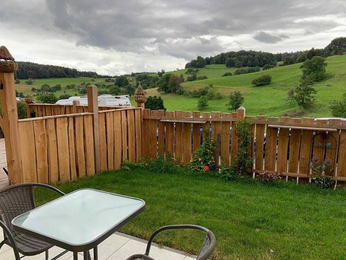 Ferienwohnung für 5 Personen, mit Terrasse und Ausblick in Brombachtal
