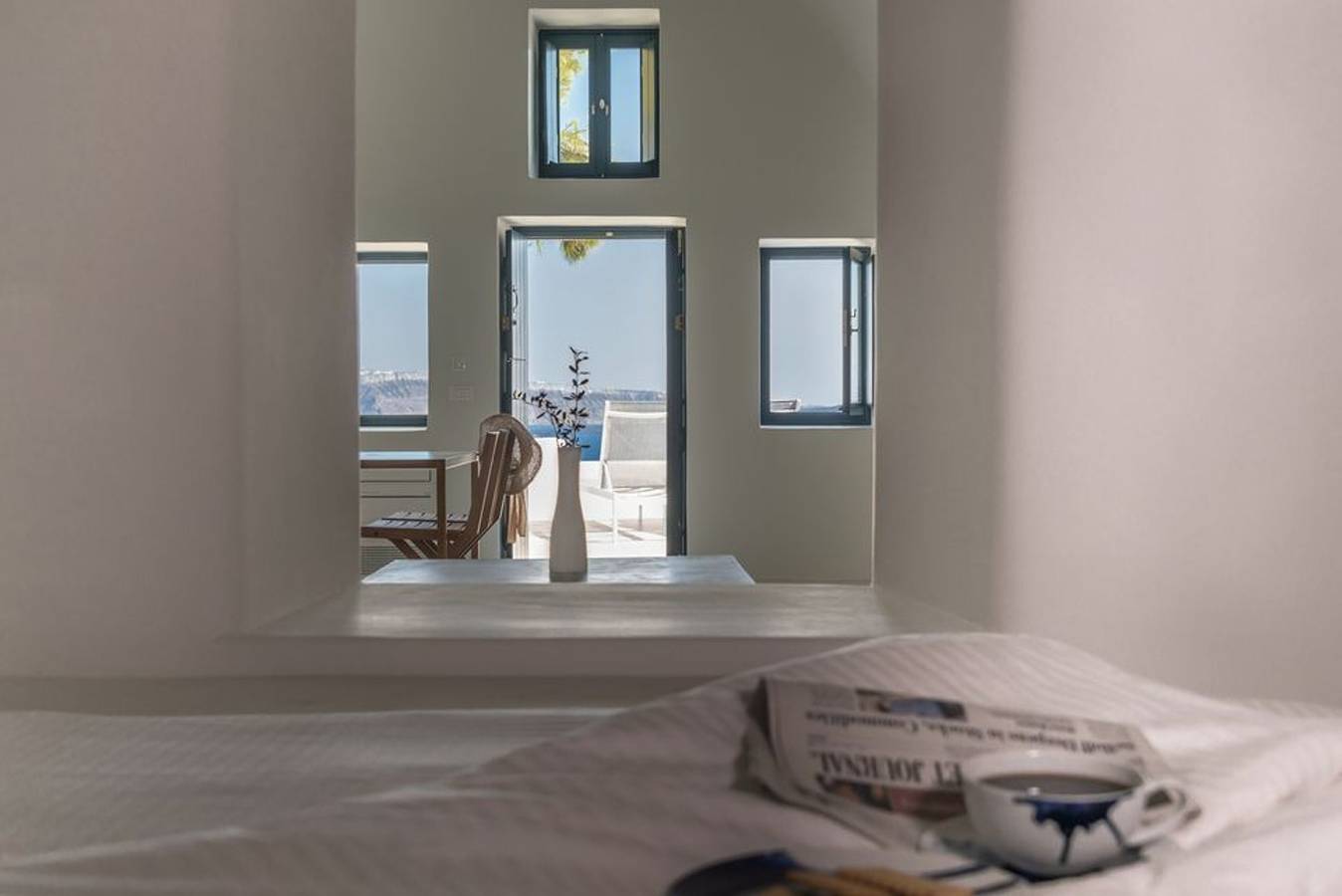 Villa für 2 Personen mit Meerblick in Ormos Ammoudiou, Oia