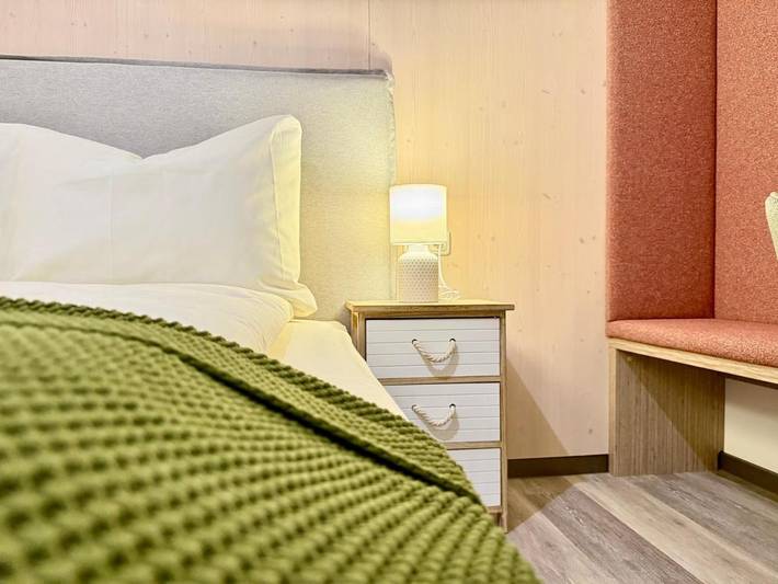 Ferienwohnung für 4 Personen, mit Balkon und Terrasse sowie Garten und Ausblick