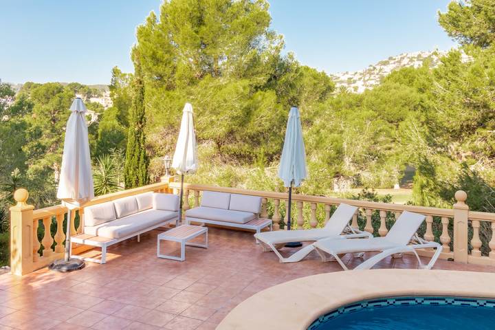 Villa "El Refugio" mit Meer- und Bergblick, privatem Pool, Klimaanlage und WLAN in San Jaime, Benissa
