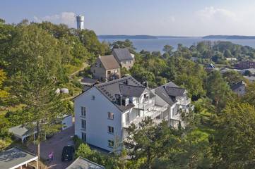 Ferienwohnung für 6 Personen, mit Sauna und Balkon sowie Ausblick in Bergen auf Rügen und Umgebung
