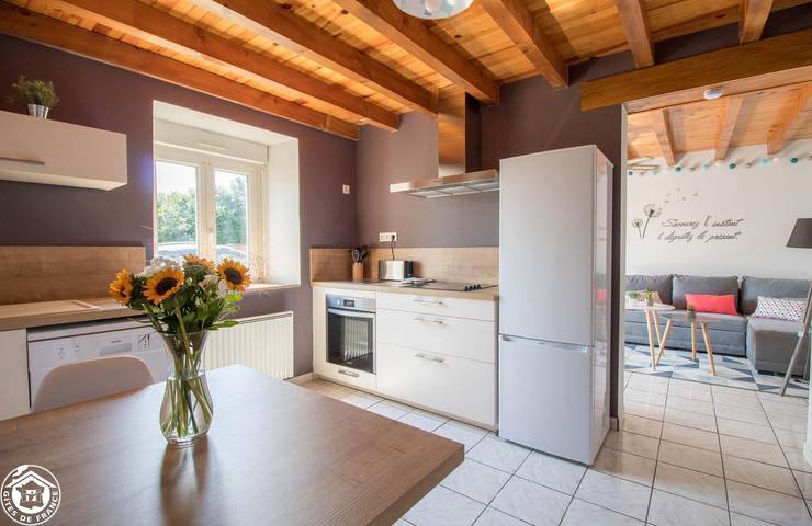 Gîte pour 4 personnes, avec Terrasse ainsi que Jardin et Vue