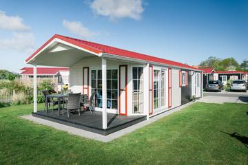 Chalet für 5 Personen, mit Terrasse an der Nordsee