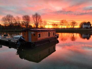 Bateau pour 2 personnes, avec terrasse et vue dans les Pays de la Loire