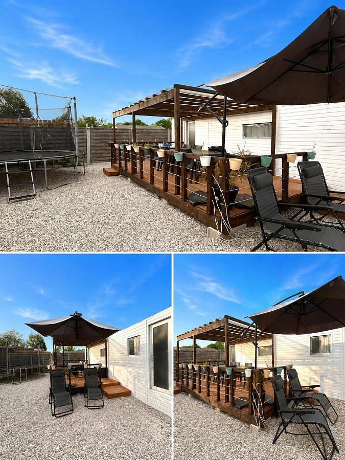 Camping pour 6 personnes, avec Terrasse et Jardin