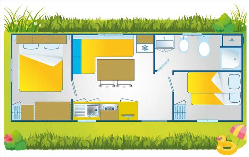 Internazionale Eden Mobilehome Happy Relax für 6 Personen in San Felice del Benaco, Prealpi Gardesane