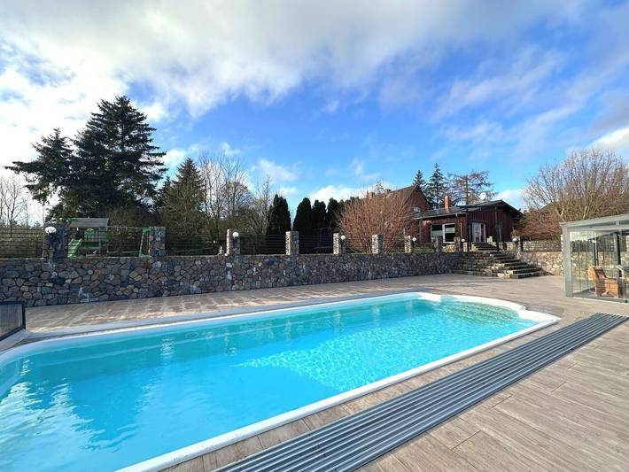 Ferienhaus für 7 Personen, mit Terrasse und Garten sowie Sauna in Laage - 3