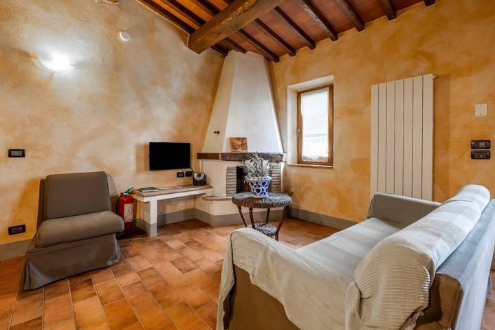 Appartamento per 6 persone, con giardino, con animali domestici in Val d’Orcia