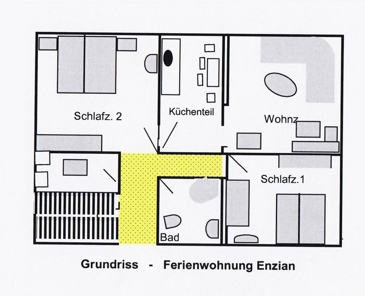 Ganze Wohnung, Ferienwohnung Kießler - Fewo Enzian mit großem Balkon mit Sitzgruppe und Grill in Züschen, Winterberg