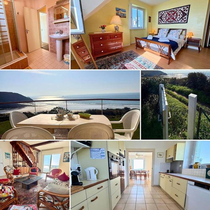 Location de vacances pour 9 personnes, avec jardin et vue dans Plage de Postolonnec - 2